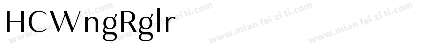 HCWang-2018 Regular字体转换